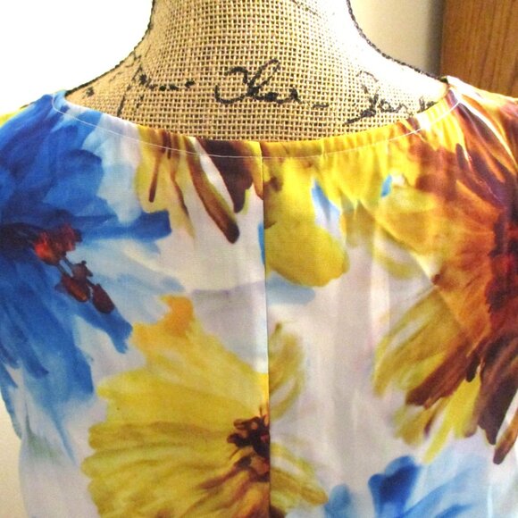 Lane Bryant Womens Sleeveless Tunic Top, Watercolor Print, Loose Fit, Size 14/16 - Picture 8 of 11